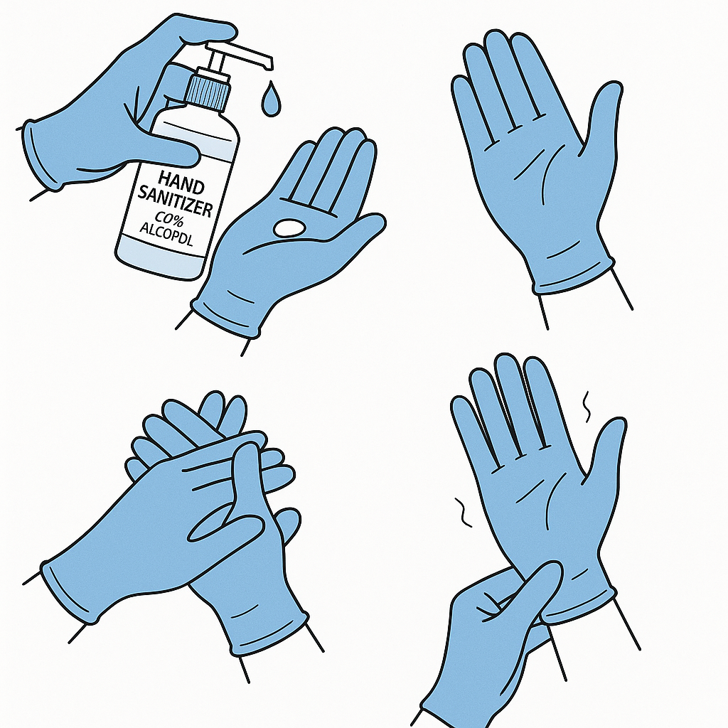 Перчатки и дезинфекция: Как правильно дезинфицировать руки в перчатках фото №2