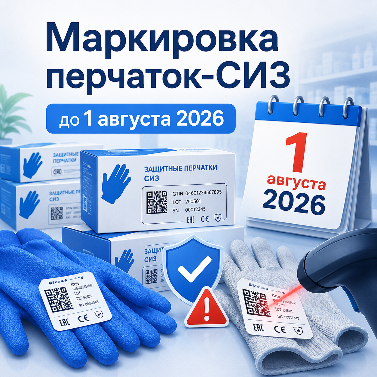 Маркировка перчаток-СИЗ: что важно знать до 1 августа 2026 года
