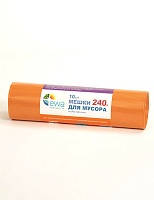 Мешки для мусора EWA 240л особопрочные оранжевые - 523