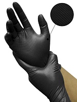 Перчатки премиум-класса IRONGRIP c 3D текстурой черные - 800